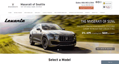 Desktop Screenshot of maseratiofseattle.com